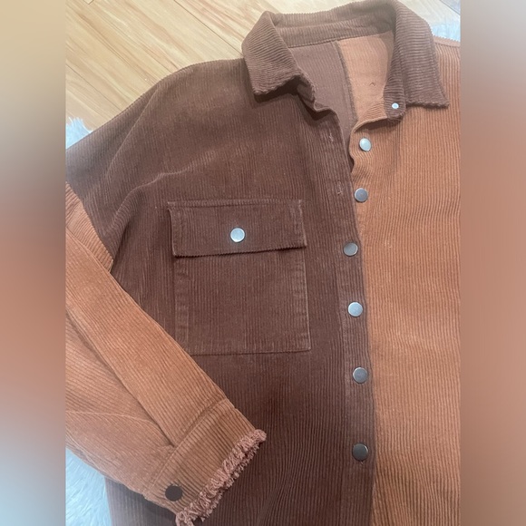🪷 Together In Spirit Style Corduroy Shacket - Picture 5 of 6